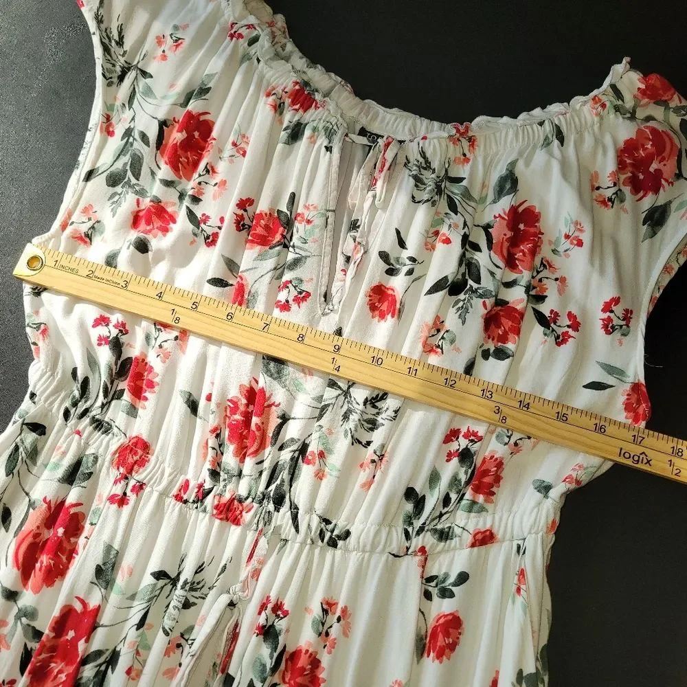 Torrid Midi Challis Floral Dress 0 0X - Picture 12 of 13